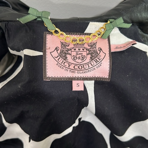 Juicy Couture 100% Genuine Soft Leather Hooded black jacket - Picture 6 of 9